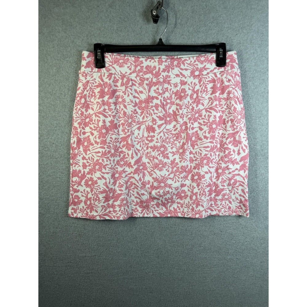croft & barrow Pink and White Floral Skort